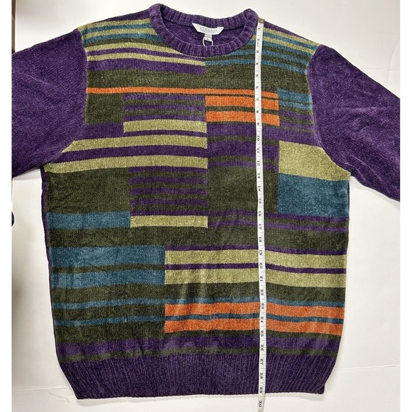 Steve Harvey Striped NWT Men Sweater Pullover  Striped L Purple - Picture 10 of 12